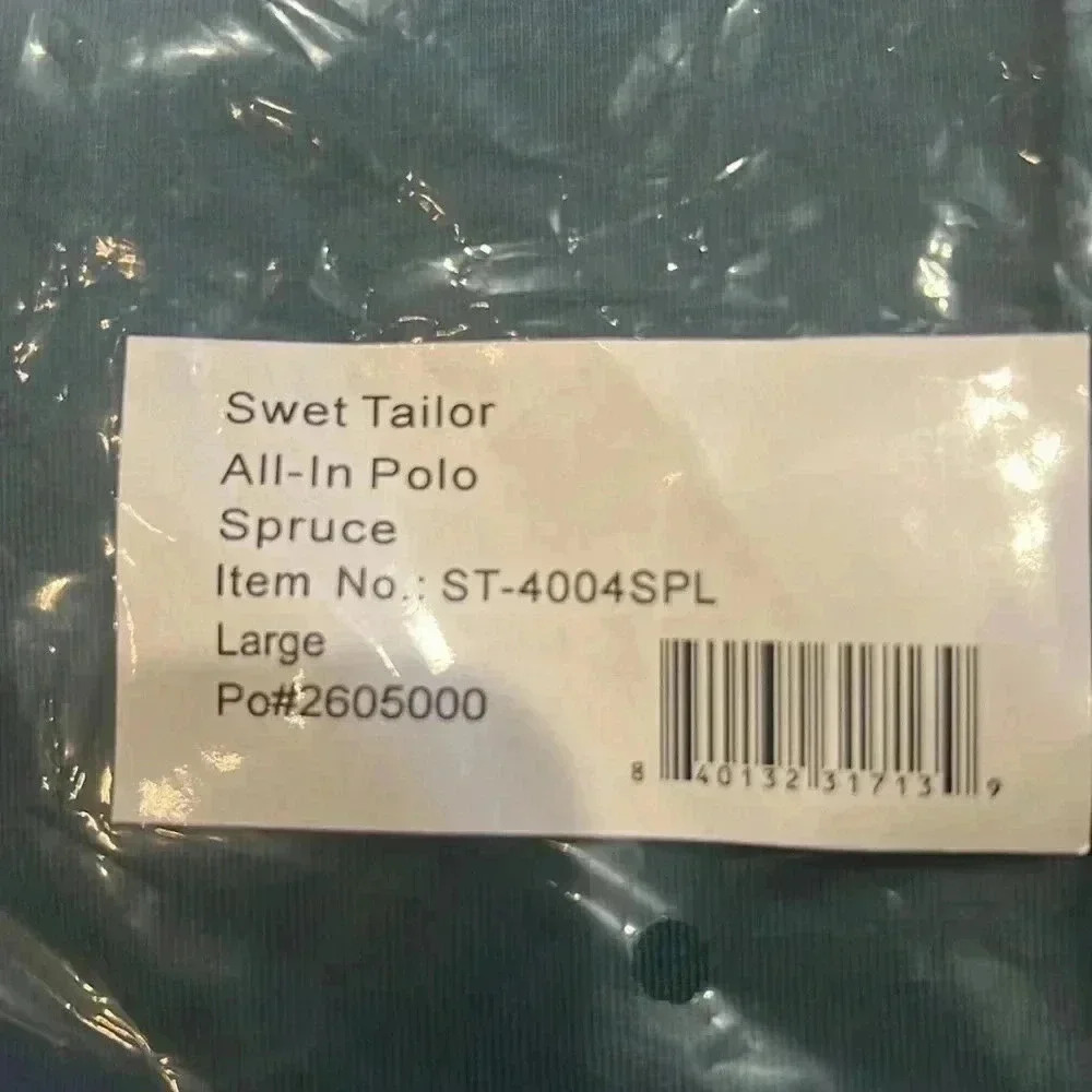 Swet Tailor All-in Polo Large NWT Spruce - Picture 3 of 4